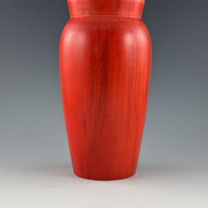 Hollow Form / Vase - Boxelder Dyed Red
